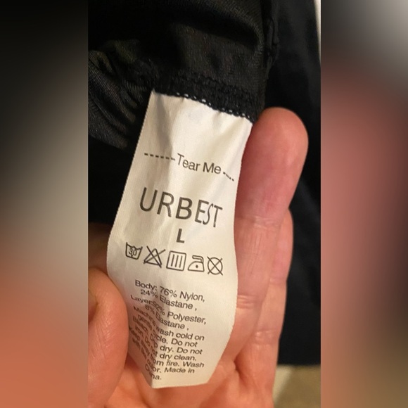 URBEST Swim Dress NWOT Black Sz. Large - Picture 3 of 3